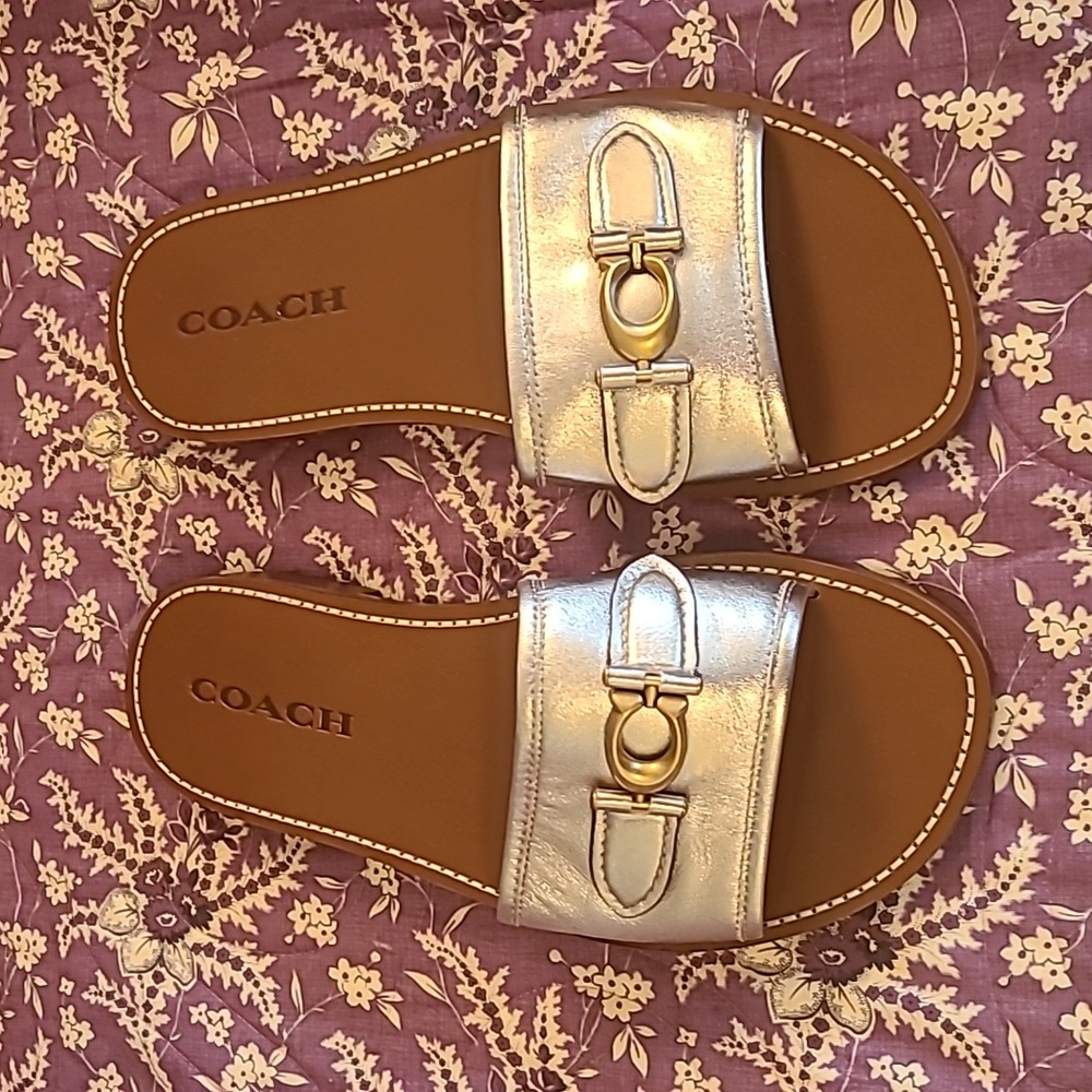 Coach slide sandals